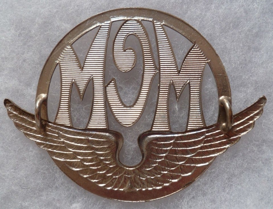 Insigne badge de calandre MCM MOTO CLUB MARSEILLE ORIGINAL Vintage métal — photo 2