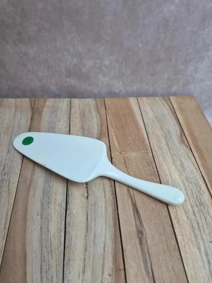 Pelle à tarte ancienne Gien modèle Strasbourg – faïence peinte main — photo 4