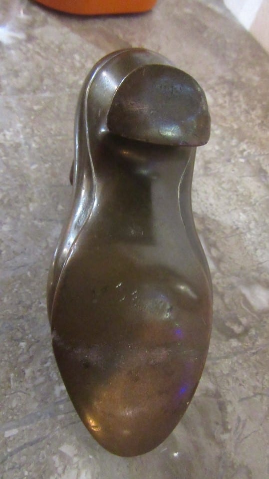 chaussure bronze- objet décoratif de vitrine — photo 5