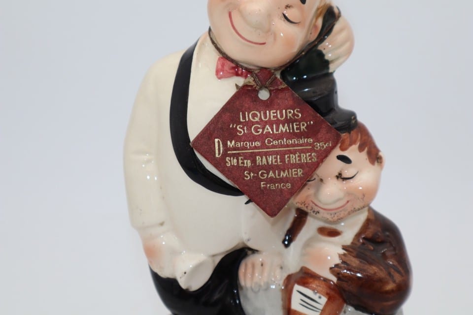 Ancienne bouteille à liqueur musicale St-Galmier Ravel Frères – Céramique — photo 2