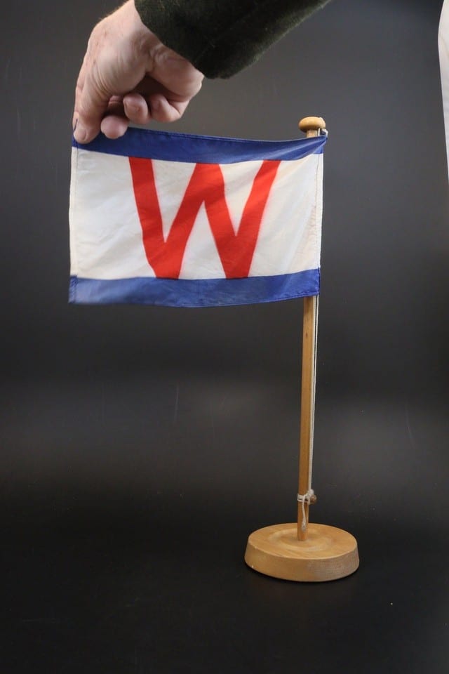 Drapeau fanion de bureau vintage transport maritime company Hans Wolkau Hamburg — foto 2