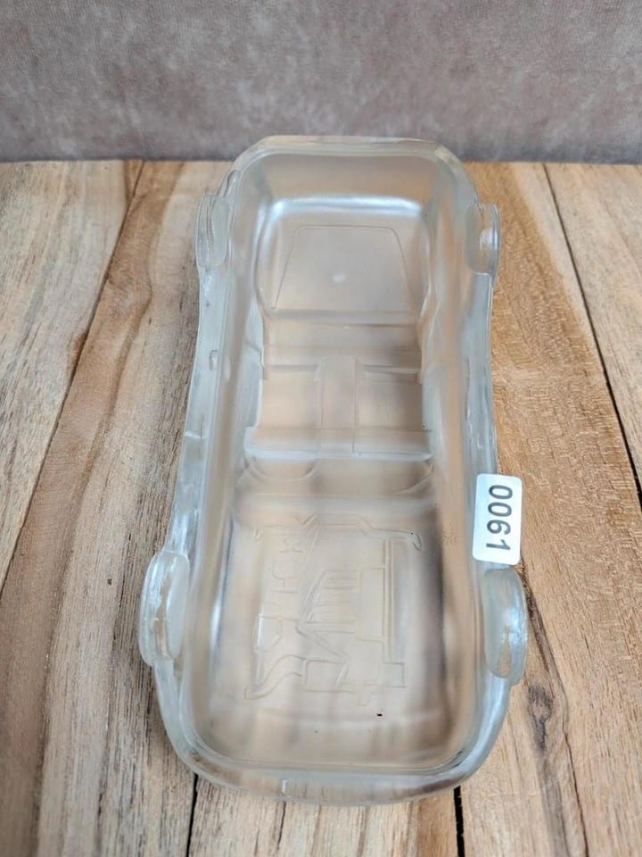 Voiture miniature en verre moulé transparent – Décoration vintage — photo 6