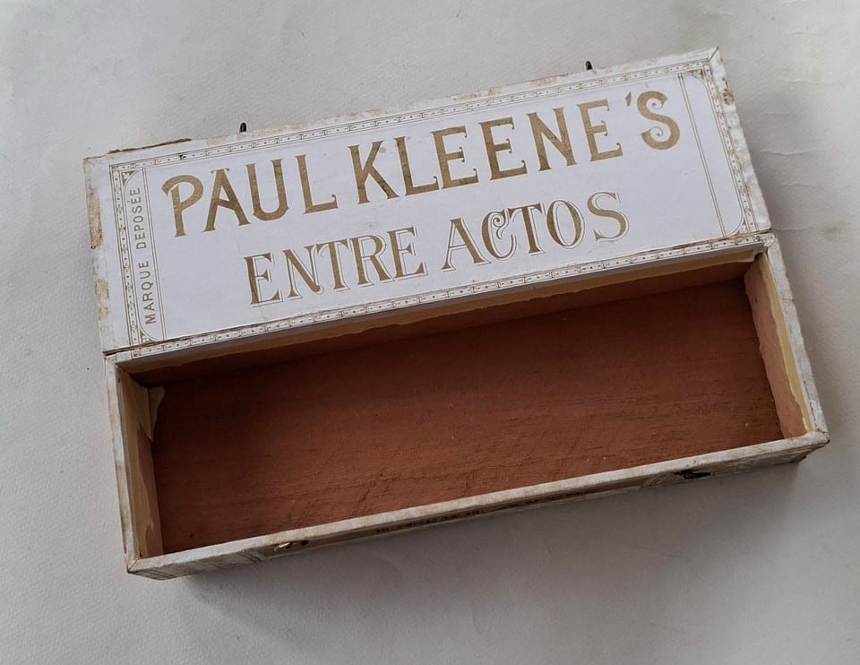 Rare boite à cigares Paul KLEENE'S Amsterdam Entre Actos en bois avec fermoirs — foto 2