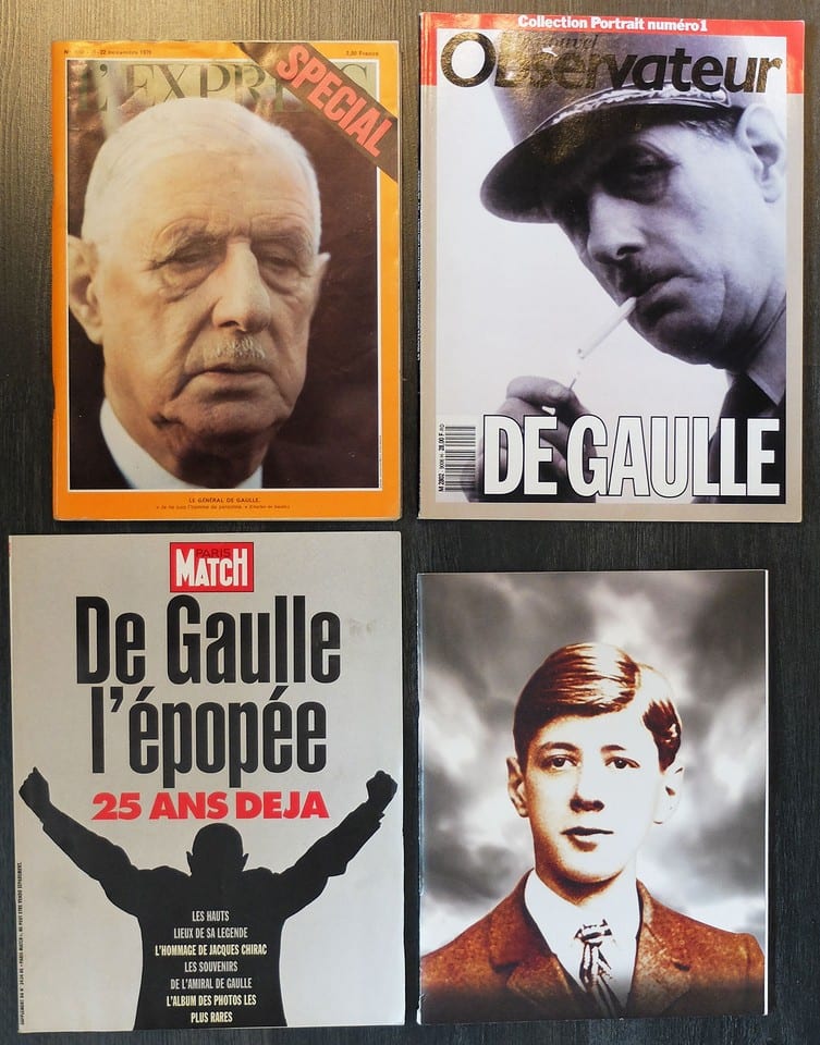 DE GAULLE 4 revues L'Express Nouvel Obs Paris Match Hossein Celui qui a dit NON