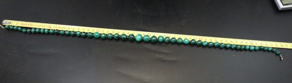 Collier ancien vintage pierre Malachite — foto 8