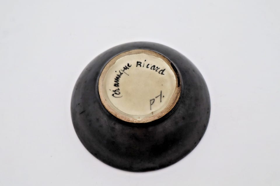 Coupe en céramique émaillée Dominique Ricard – Vers 1960 – Signée — photo 3