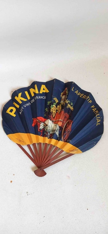 Lot de 4 éventails publicitaires Années 30 Picon Pikina Collector — photo 7
