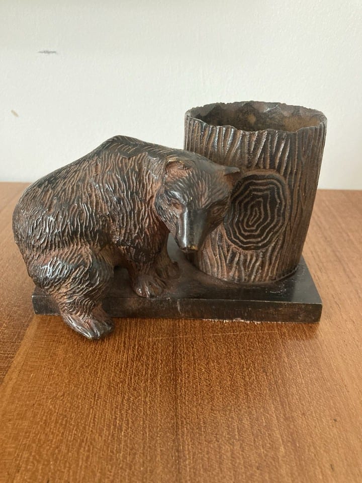Bronze animalier ours patine brune, années 50 — foto 2