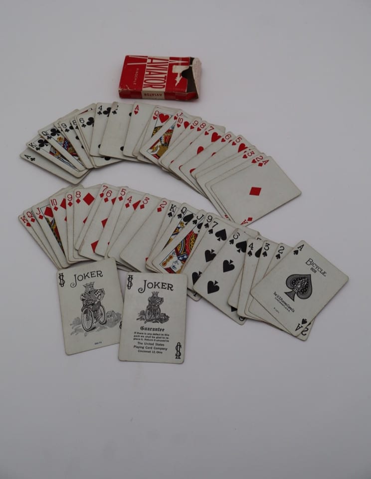 Ancien jeu de cartes Aviator Pinochle n°918 – USA – période WW2 / années 1940 — photo 8