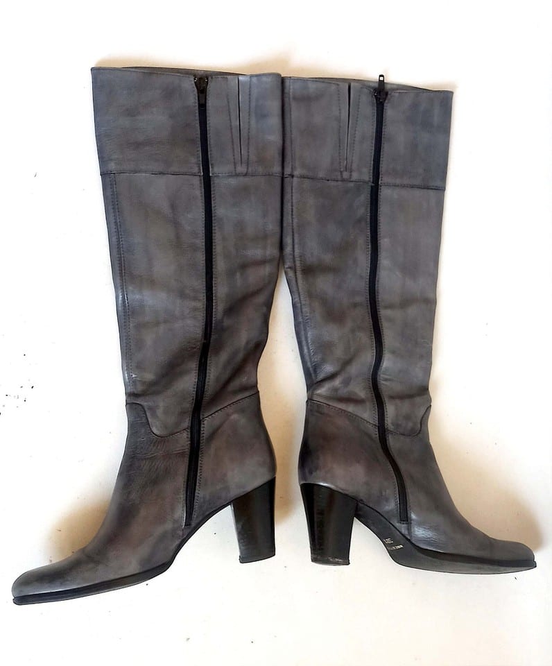 Paire de bottes hautes gris anthracite Taille 38,5 — photo 3
