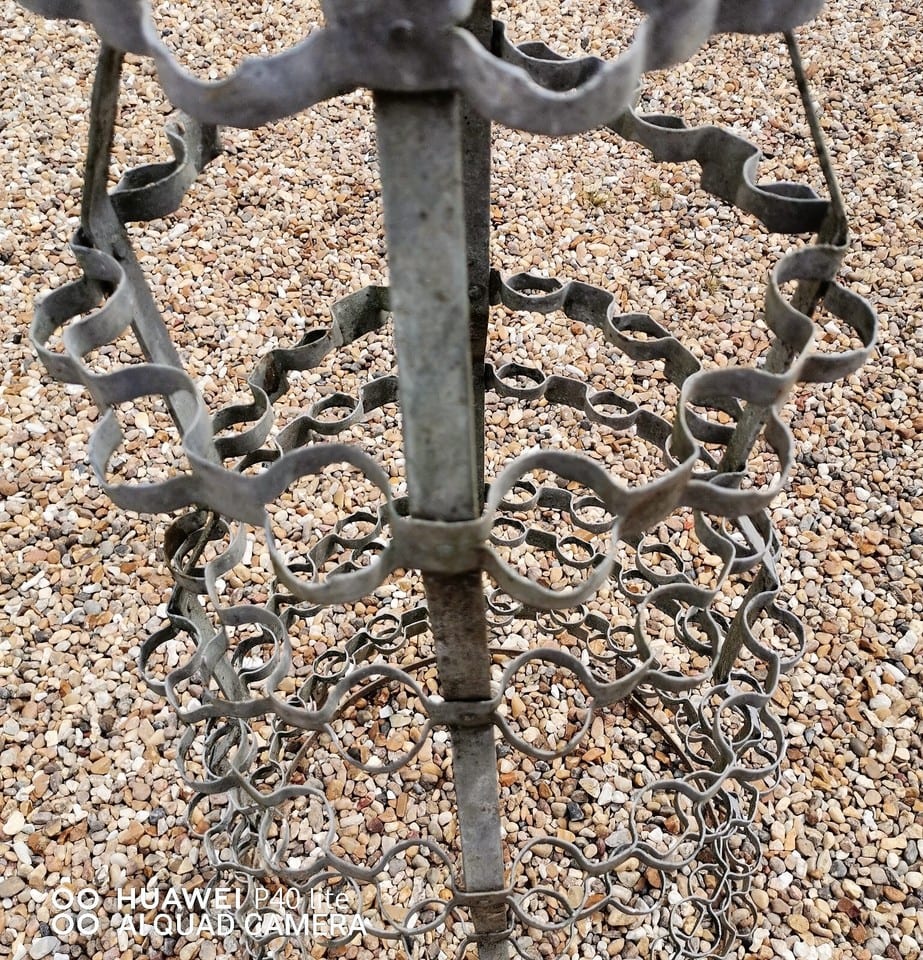 Rare herisson egouttoir à 137 bouteilles haut 135 diam haut 23 diam bas 59 cm — photo 3