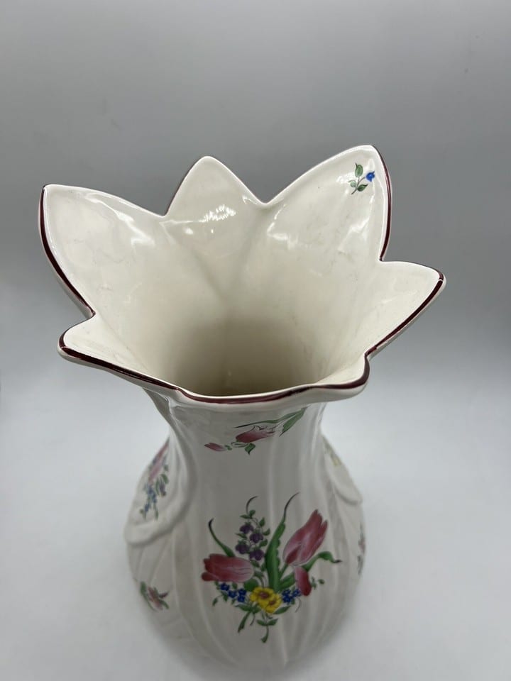 Vase en faïence KG Lunéville décor Réverbère — photo 3