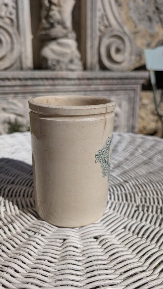 Ancien Pot à confiture Félix Potin Paris faience K et G Lunéville — photo 4