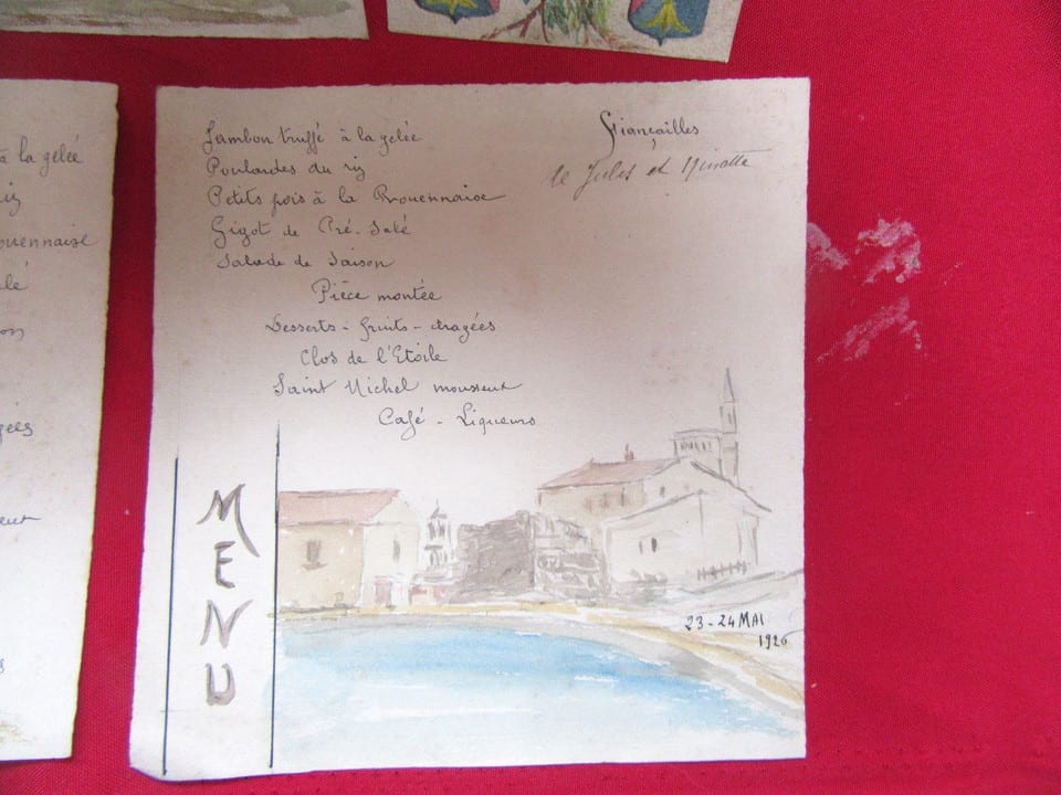 lot de 5 menus - 1911- 1926- — photo 5