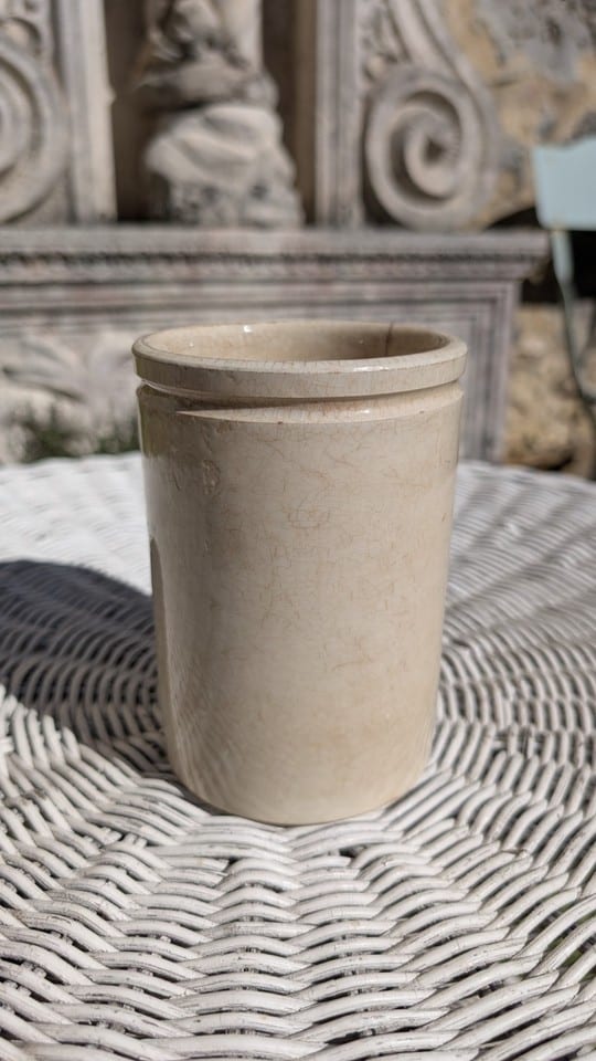 Ancien Pot à confiture Félix Potin Paris faience K et G Lunéville — photo 3