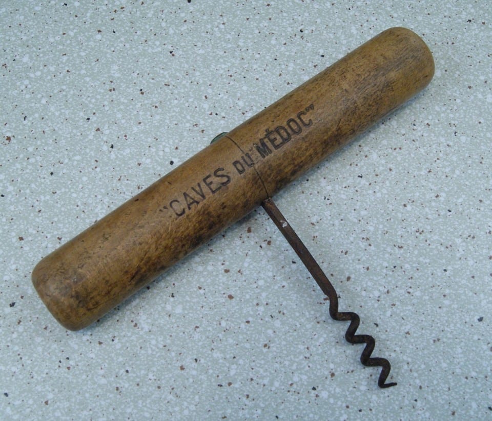 french antique Corkscrews ancien tire bouchon A.Geslain Nantes Caves du Médoc — foto 2
