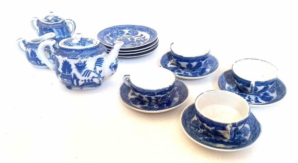 Dinette service à thé 15 pièces Porcelaine Japon — photo 6
