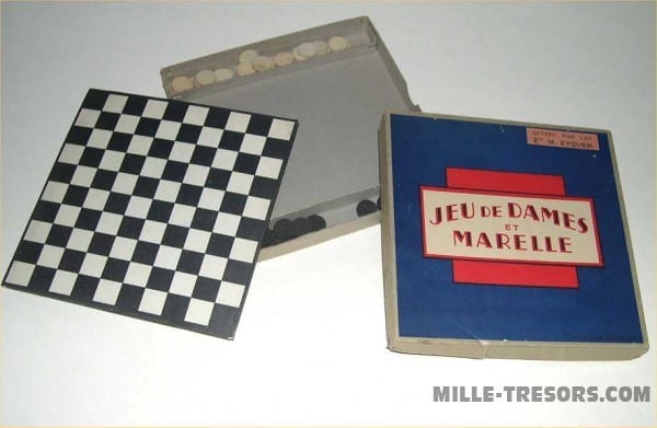 Coffret Jeu de Dames et Marelle publicitaire - Offert par EYQUEM