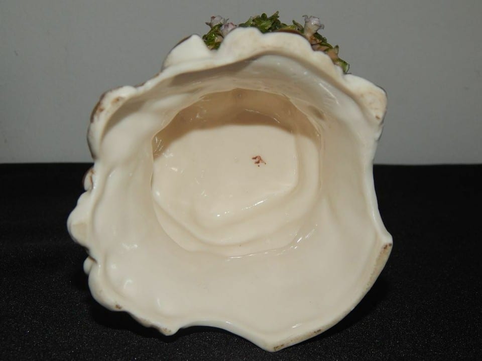 SUPERBE ANCIENNE Bouquetière Vase en PORCELAINE Germany DRESDEN MEISSEN ? Signée — photo 8