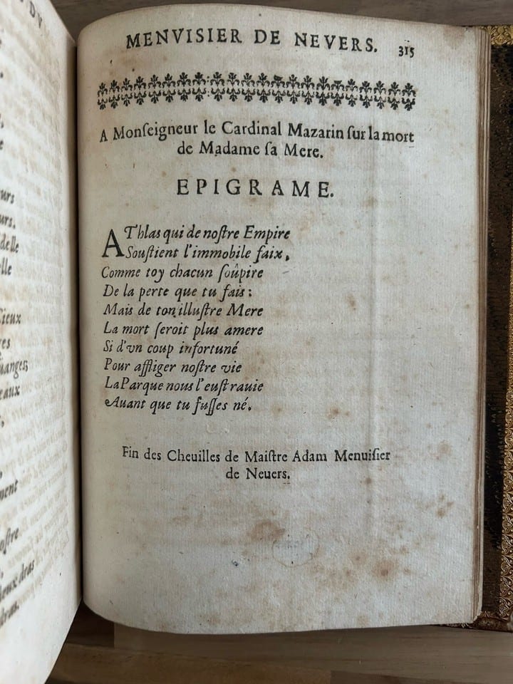 Les Chevilles De Me Adam Menuisier De Nevers 1644 — photo 2