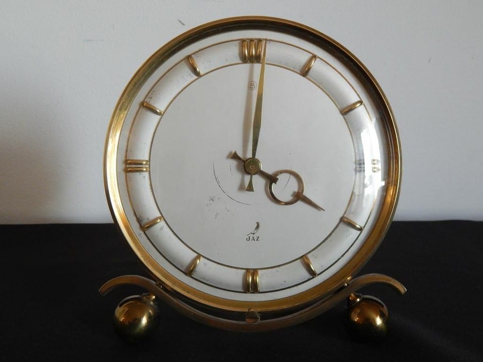 ANCIENNE Pendule JAZ en LAITON — photo 6