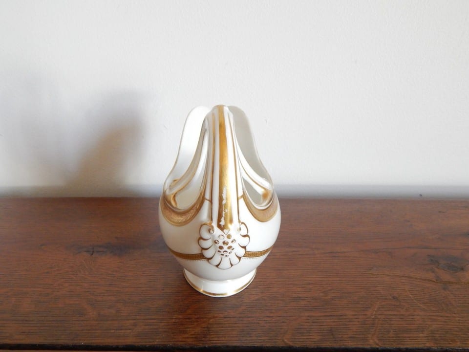 ANCIENNE Saucière Casque PORCELAINE Limoges L. Bernardaud & Cie Liseré Doré — photo 5