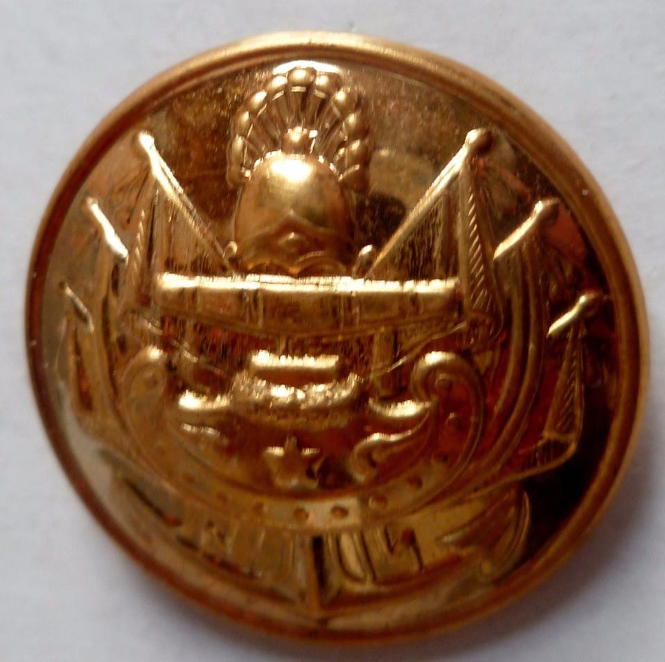 Bouton Marine Amiral GM 1815 France officier Général 1° Empire Restauration 25mm — photo 6