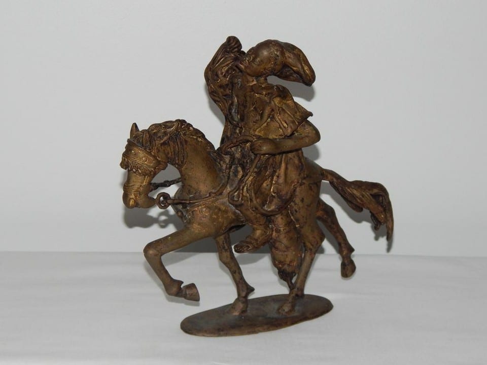 AUTHENTIQUE et ANCIENNE Sculpture en BRONZE RHV de DERME MOROU à OUGADOUGOU