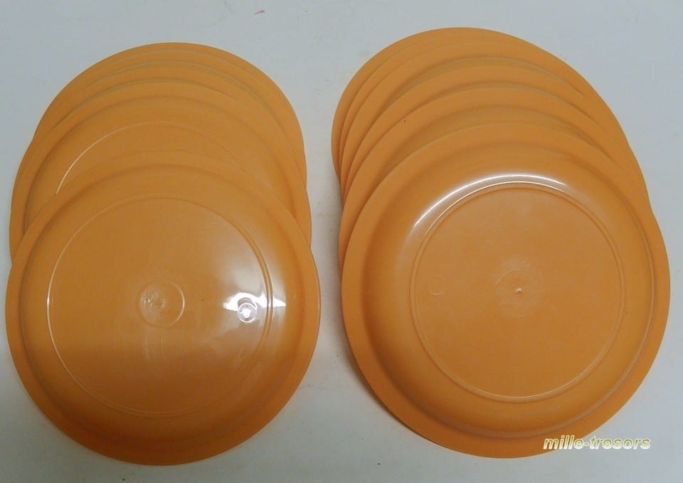 Set CAMPING PIQUE-NIQUE marque OLOT couleur orange VINTAGE 70' — foto 4