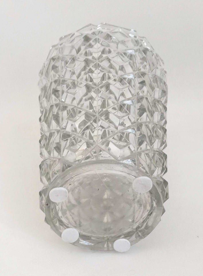 Grand vase en verre pressé moulé Années 60 Hauteur 30 cm — photo 8