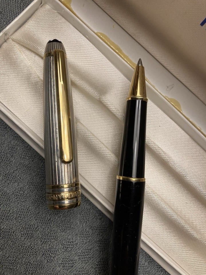 Stylo vintage Montblanc meisterstück capuchon argent massif — foto 3