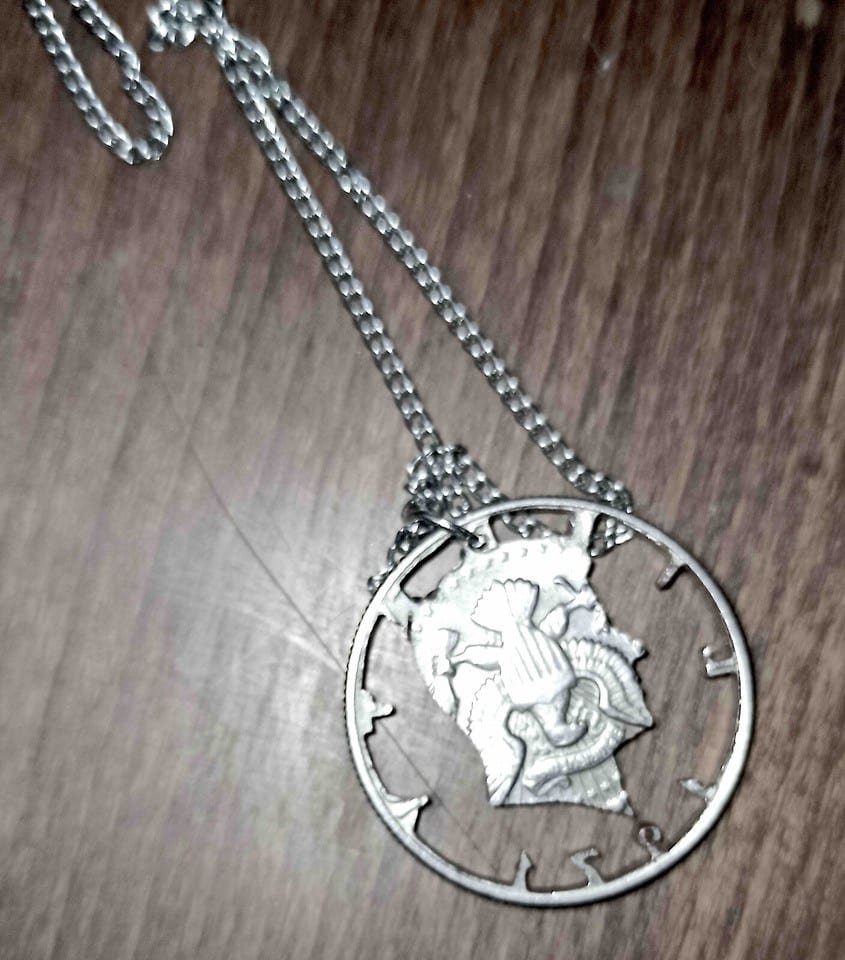 Pendentif demi dollar américain Kennedy Liberty 1971 — photo 5