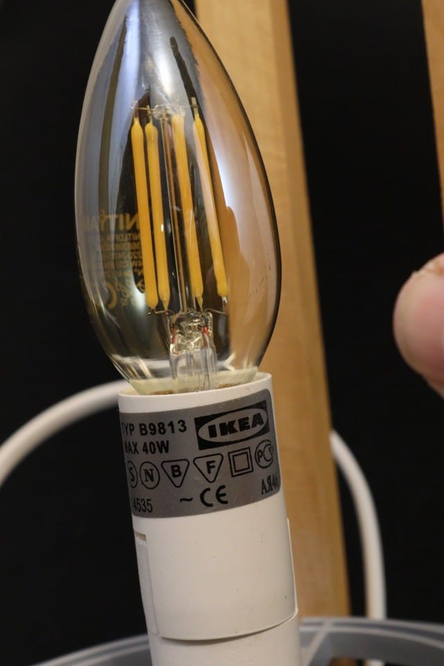 IKEA lampe tripode Porffylit rocket table lamp vintage 1990 — photo 6