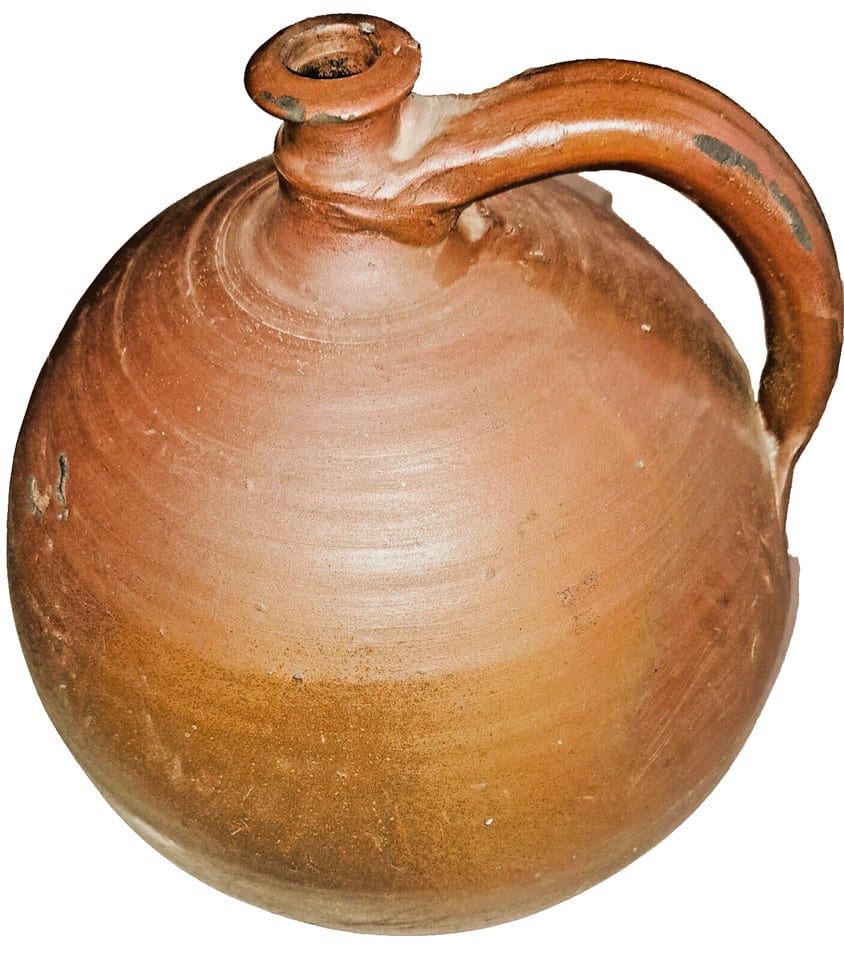 Ancienne cruche ou bonbonne en grès