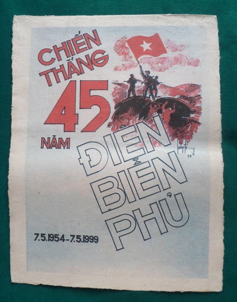Affiche Viet DIEN BIEN PHU 1954-1999 INDOCHINE VIETNAM VIETMINH ORIGINAL