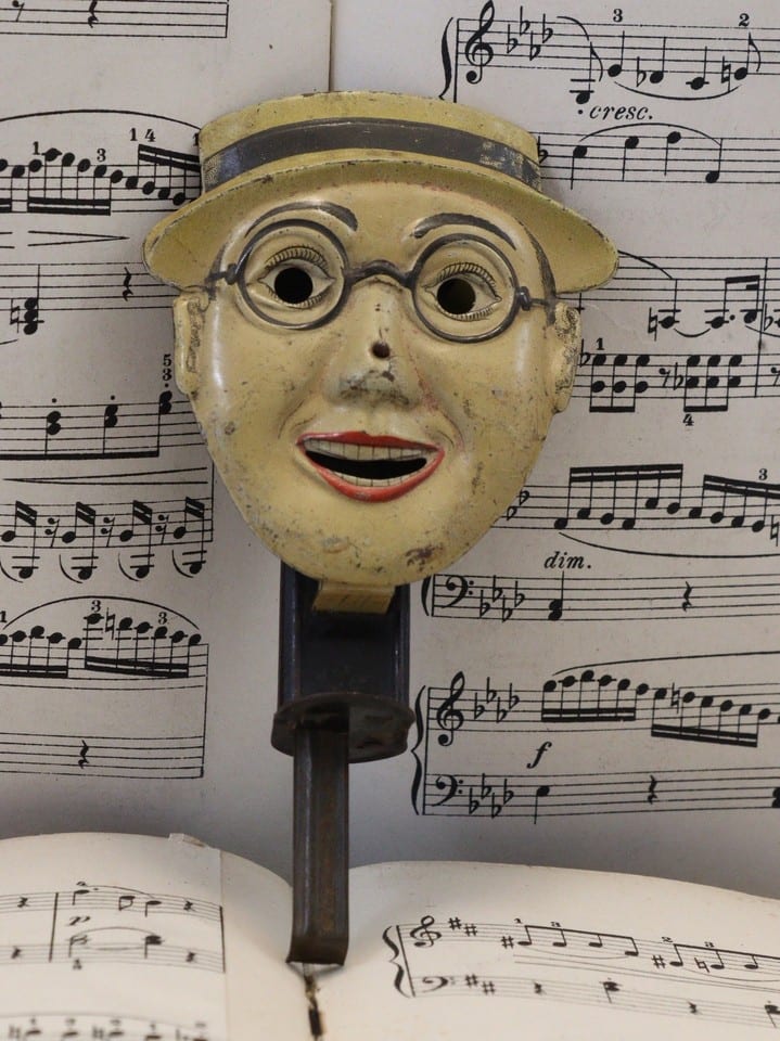 Vintage 1920’s Sparkler antique tin toy Harold Lloyd cinema muet collector — foto 2