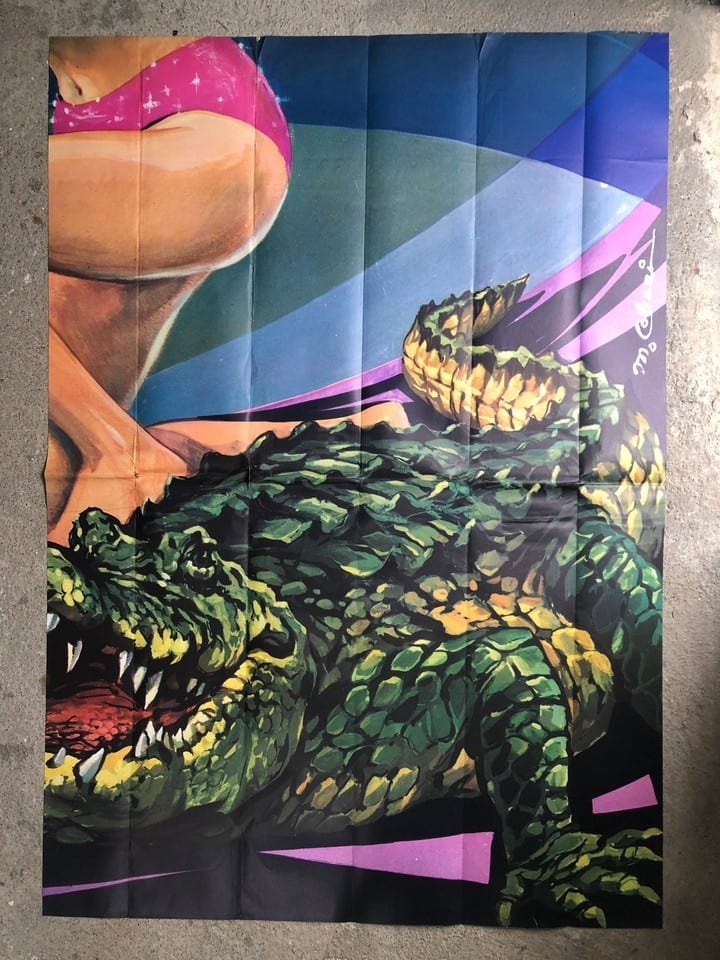 Affiche géante cirque Bouglione pin Up Marcello crocodile Colizzi 200X280 — Foto 5