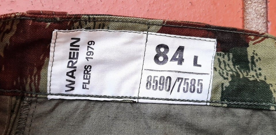 PANTALON TTA 1947 Camouflé T38 PARACHUTISTE REP LEGION COMMANDO LIZARD ORIGINAL — photo 5