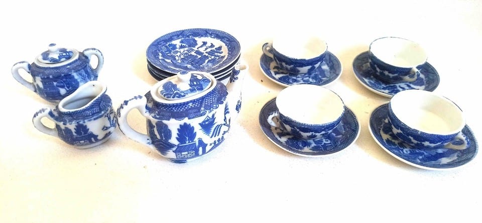 Dinette service à thé 15 pièces Porcelaine Japon — photo 3