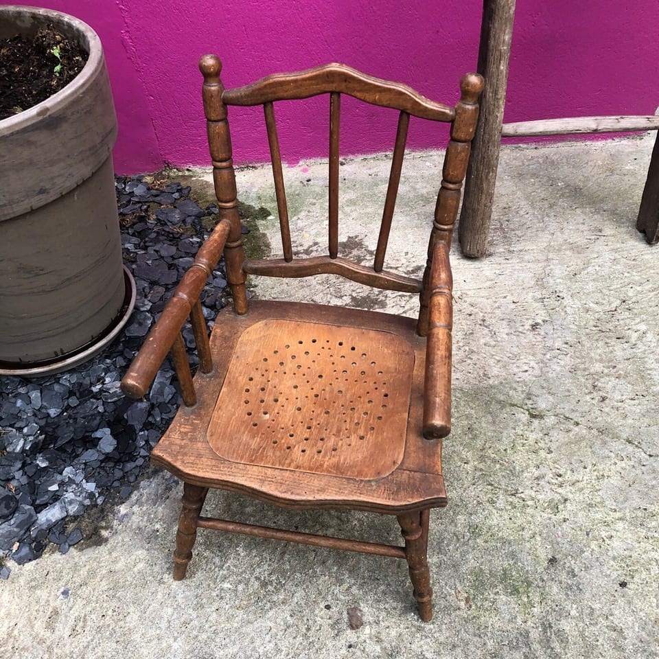 Chaise bois enfant Baumann Colombier Fontaine 1900 — foto 5