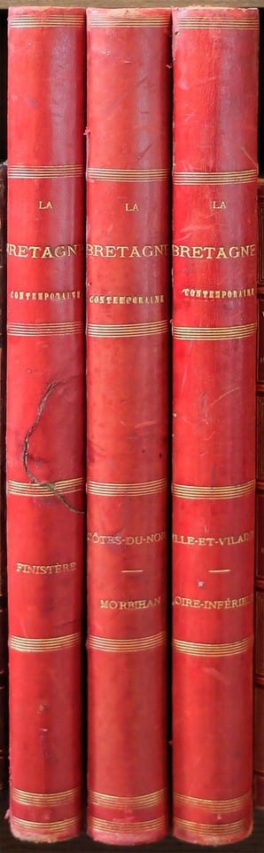 FÉLIX BENOIST LA BRETAGNE CONTEMPORAINE 3 vol. gd in-folio 1867 COMPLET 164 pl.
