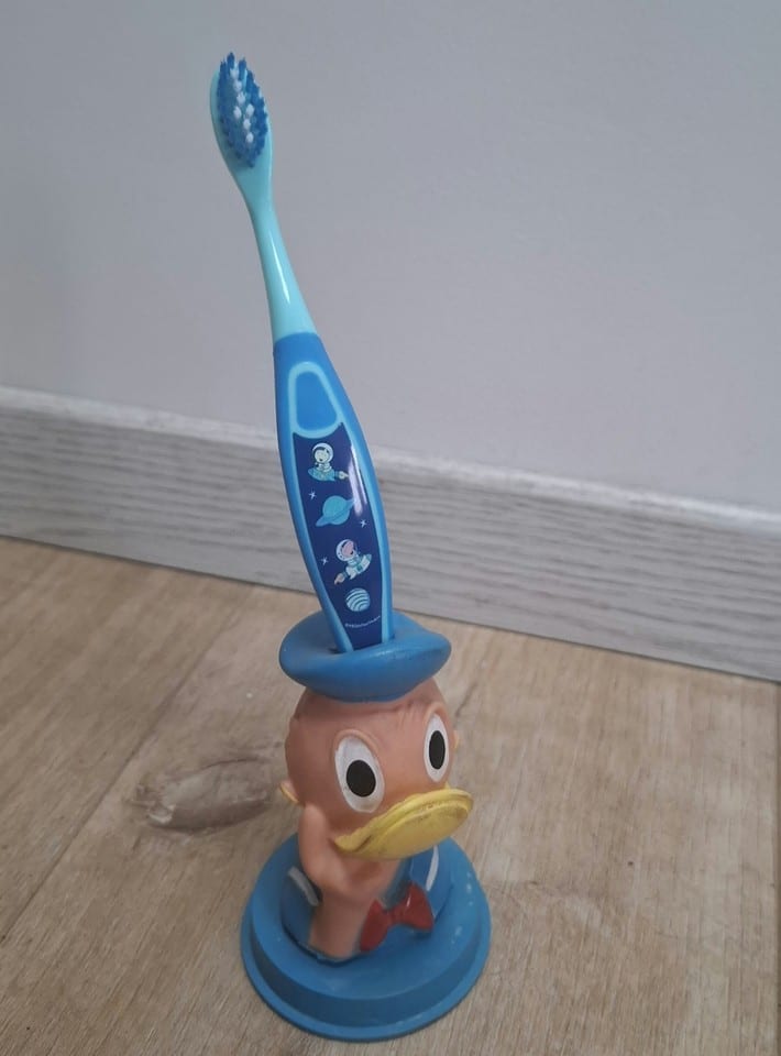 Rare porte-brosse à dent Donald Walt DISNEY 1969 - DELACOSTE