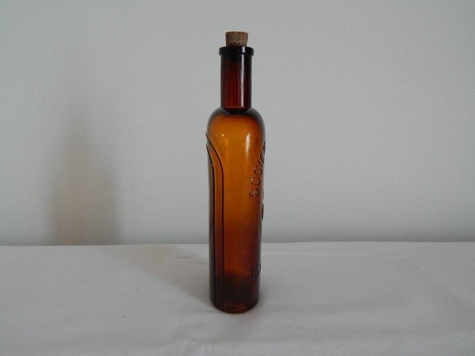 ANCIENNE et Véritable BOUTEILLE en VERRE " Société des Produits AS de Trèfle " — photo 6