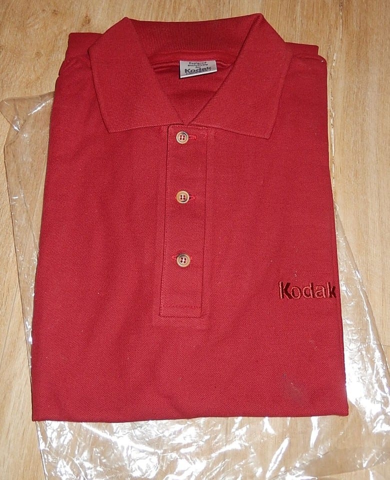 Ancien POLO KODAK rouge carmin - Designed exclusively for KODAK - Vintage 80'