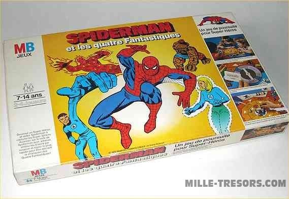 RARE Jeu SPIDERMAN et les 4 fantastiques - Jeu de poursuite pour Super-Héros