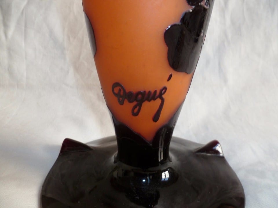Degué 1930 Pied de lampe pâte de verre ART DECO ORIGINAL France à compléter — photo 6