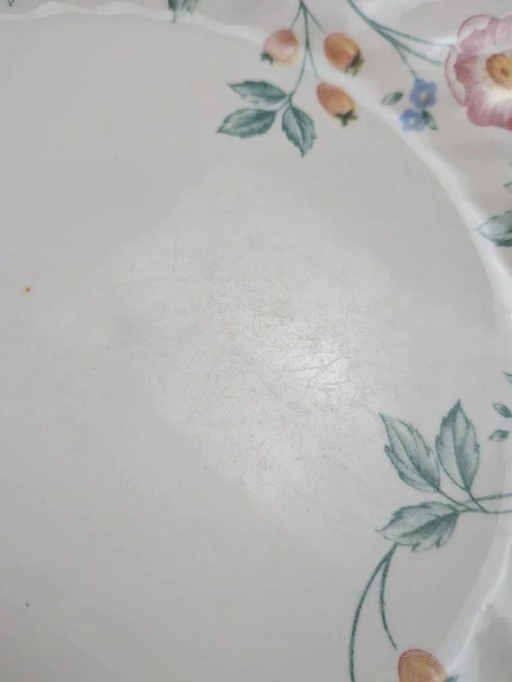 Lot de 5 assiettes plates Churchill Briar Rose – Faïence anglaise vintage — photo 8