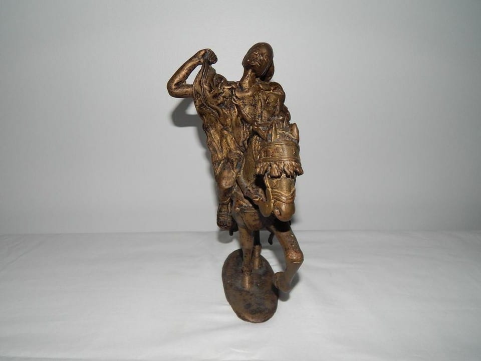 AUTHENTIQUE et ANCIENNE Sculpture en BRONZE RHV de DERME MOROU à OUGADOUGOU — photo 3