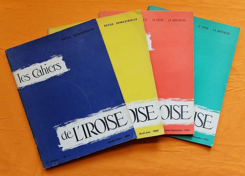 LES CAHIERS DE L'IROISE 1ère année 1954 Finistère Société d'études Brest Léon