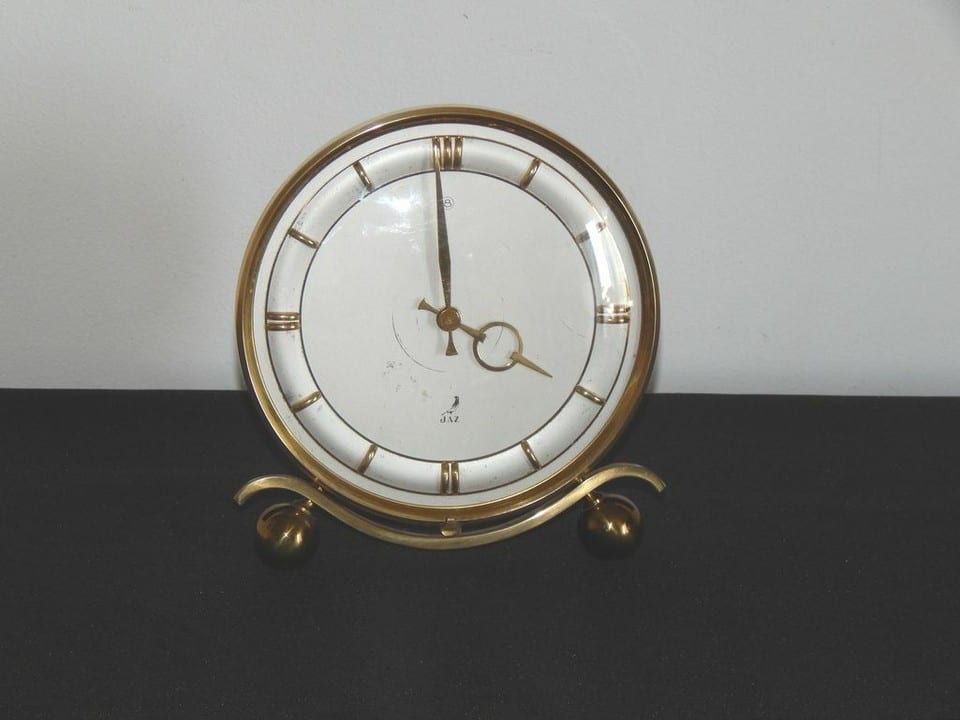 ANCIENNE Pendule JAZ en LAITON